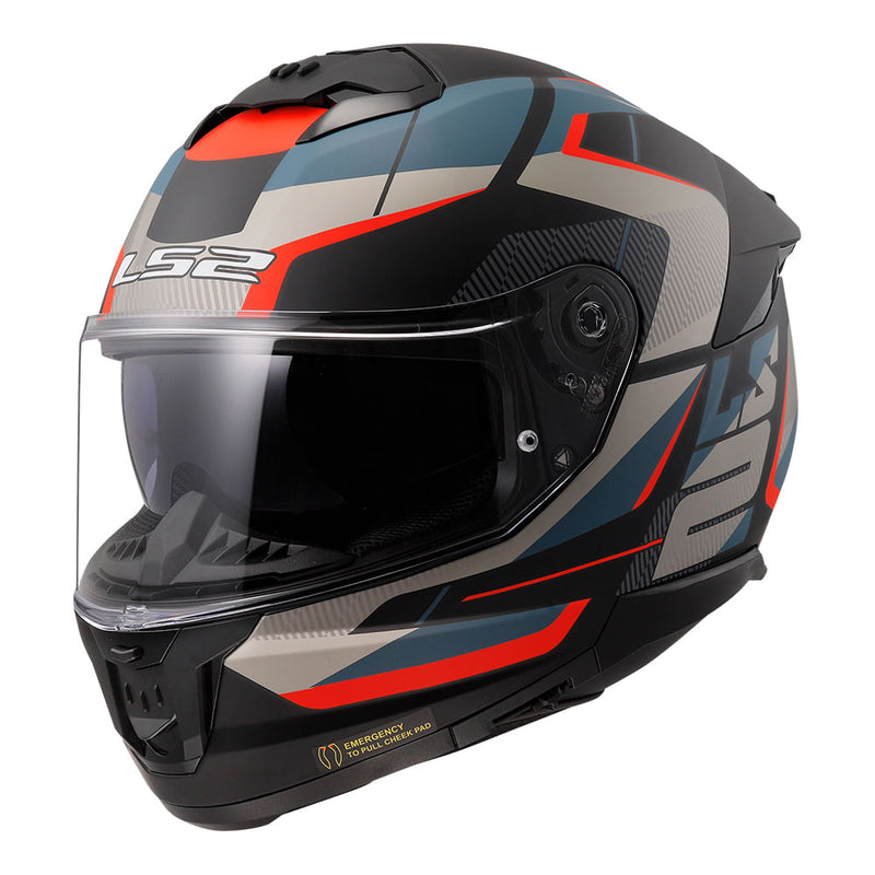CAPACETE LS2 STREAM II ROAD PRETO/AZUL