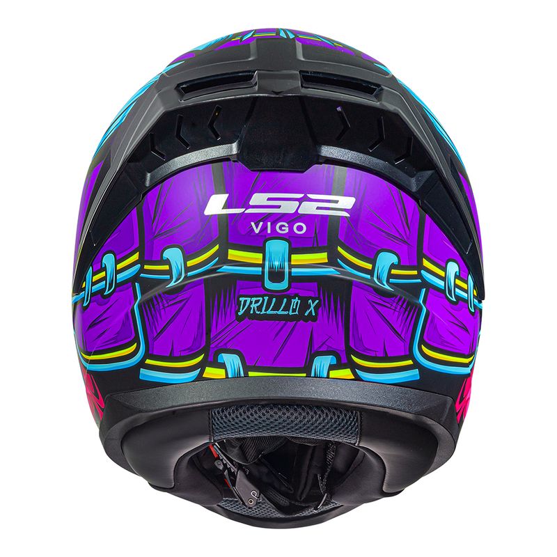 CAPACETE LS2 VIGO DRILLOX ROXO FOSCO