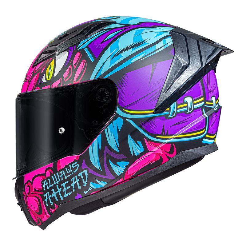 CAPACETE LS2 VIGO DRILLOX ROXO FOSCO