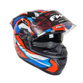 CAPACETE FW3 GTRACING BOLT COM ÓCULOS INTERNO E AEROFÓLIO