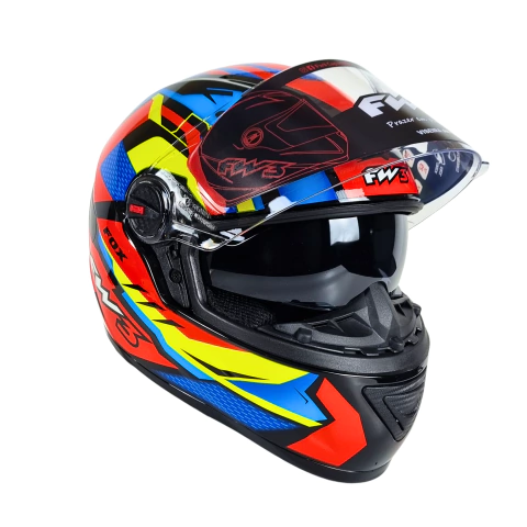 CAPACETE FW3 GTX FOX COM ÓCULOS INTERNO